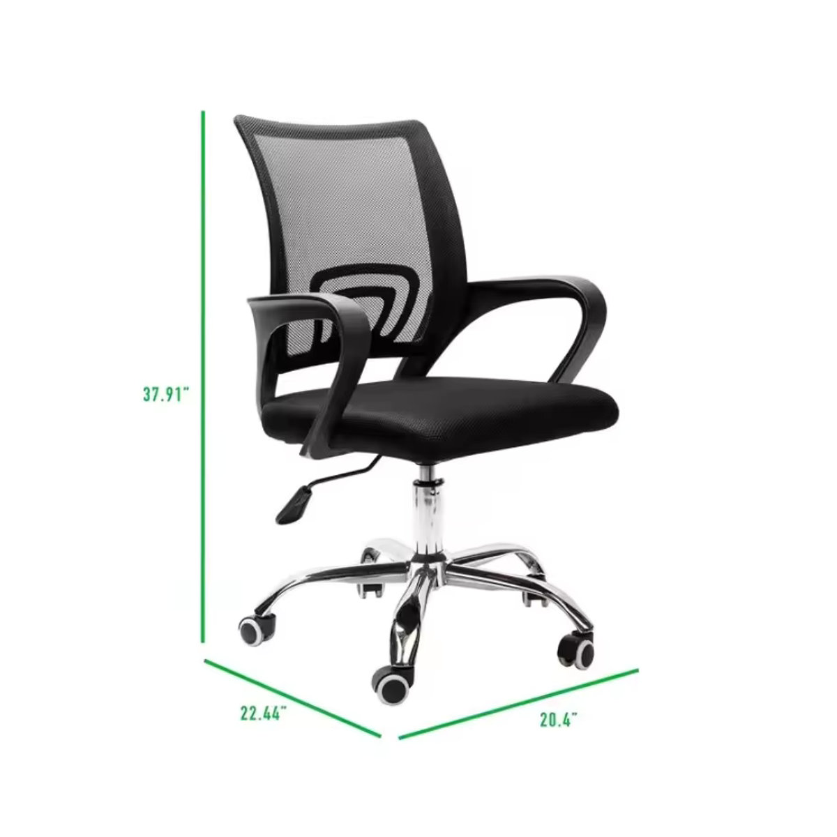 Ergonomischer Gaming-Stuhl von SUITU in Schwarz mit Mesh-Rückenlehne für dein Home-Office und Büro - Bild 5