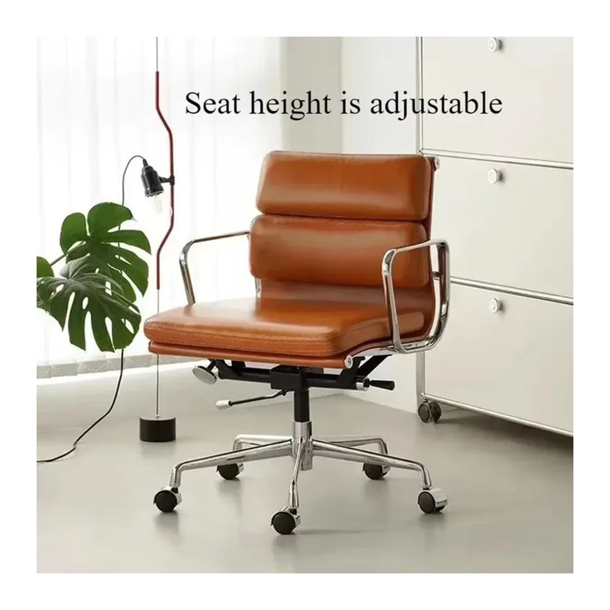 Ergonomischer Gamingstuhl Cavandon in Braun aus Kunstleder für Büro und Homeoffice - Bild 2