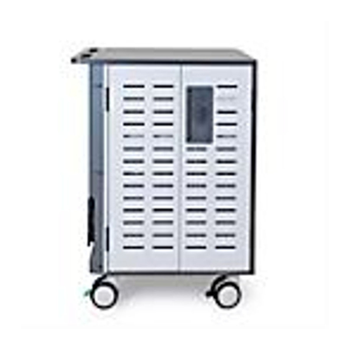 Ergotron Zip40 Mobiler Ladewagen für bis zu 40 Tablets oder 30 Laptops, verriegelbar, B/T/H: 77 x 66 x 115 cm, Grau-Weiß - Bild 3