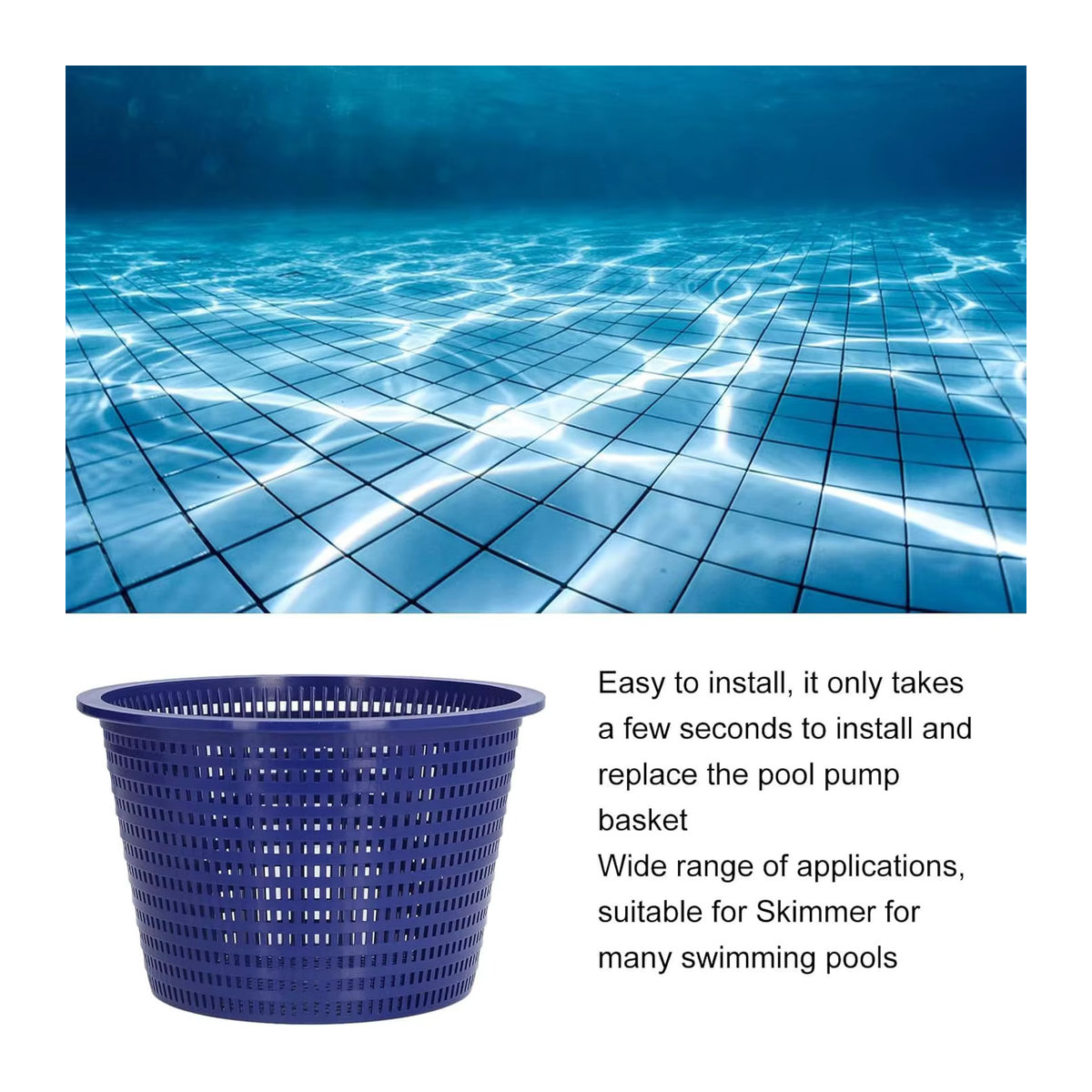 Ersatz-Skimmerkorb mit Beschwerung für SP1070-Modelle zur Pool-Reinigung und als Skimmer-Wandablauf-Zubehör - Bild 2