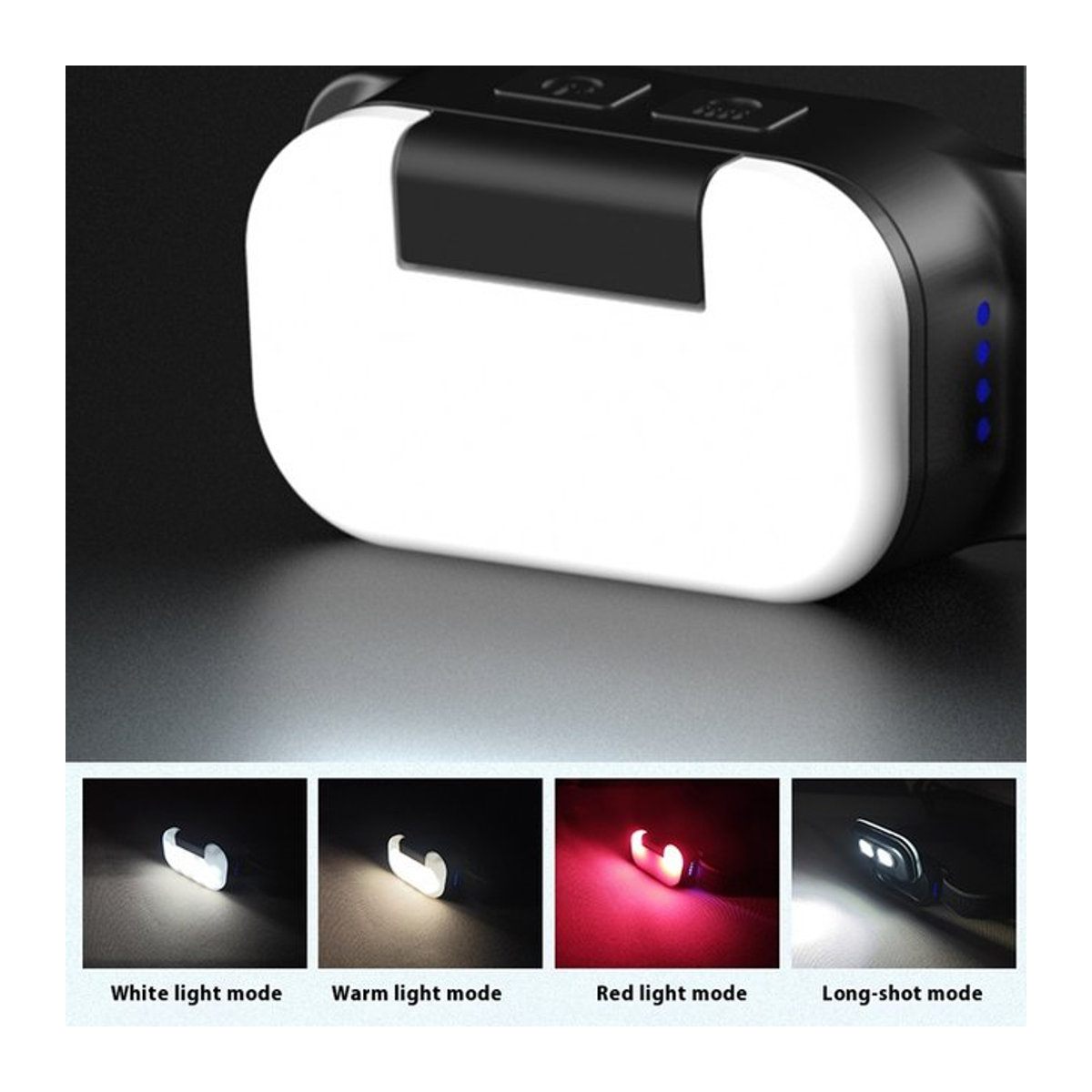ESMARTER Cob Mini Doppel Licht Scheinwerfer wiederaufladbar für Outdoor Camping Angeln und Arbeit - Bild 1