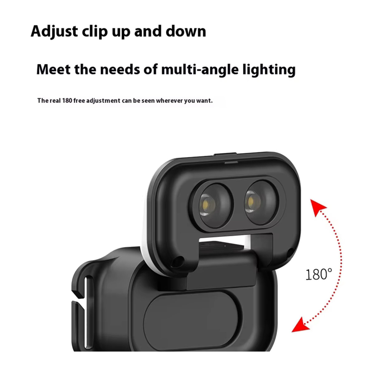ESMARTER Cob Mini Doppel Licht Scheinwerfer wiederaufladbar für Outdoor Camping Angeln und Arbeit - Bild 3