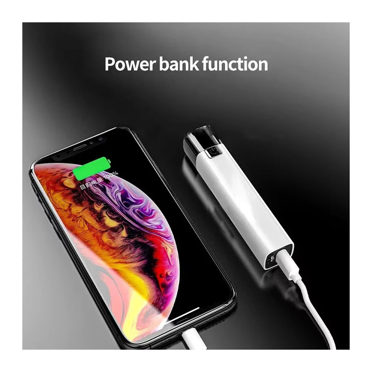 ESMARTER G3 Taktische LED-Taschenlampe 2 in 1 mit Powerbank Funktion und 3 Modi in Ultrahell - Bild 3