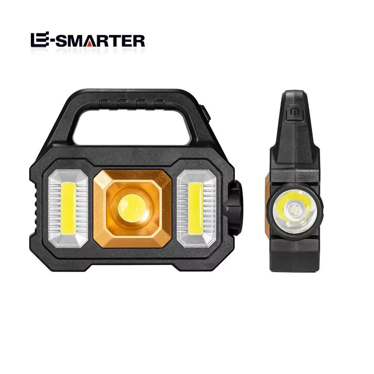 ESMARTER High Power COB Arbeits-Scheinwerfer Solar LED Camping-Taschenlampe, wasserdichte USB wiederaufladbare Suchleuchte für Camping und Wandern - Bild 3