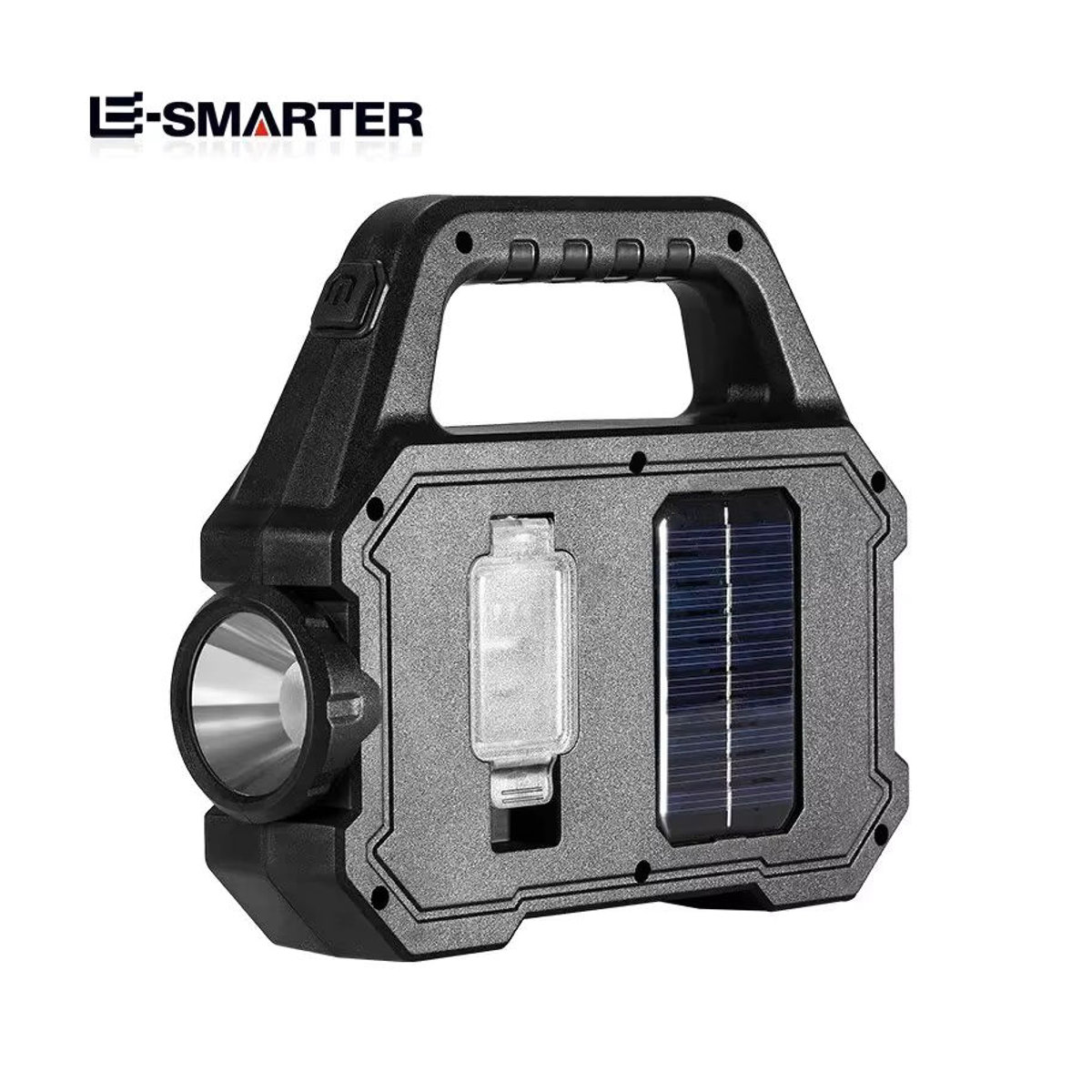 ESMARTER High Power COB Arbeits-Scheinwerfer Solar LED Camping-Taschenlampe, wasserdichte USB wiederaufladbare Suchleuchte für Camping und Wandern - Bild 4