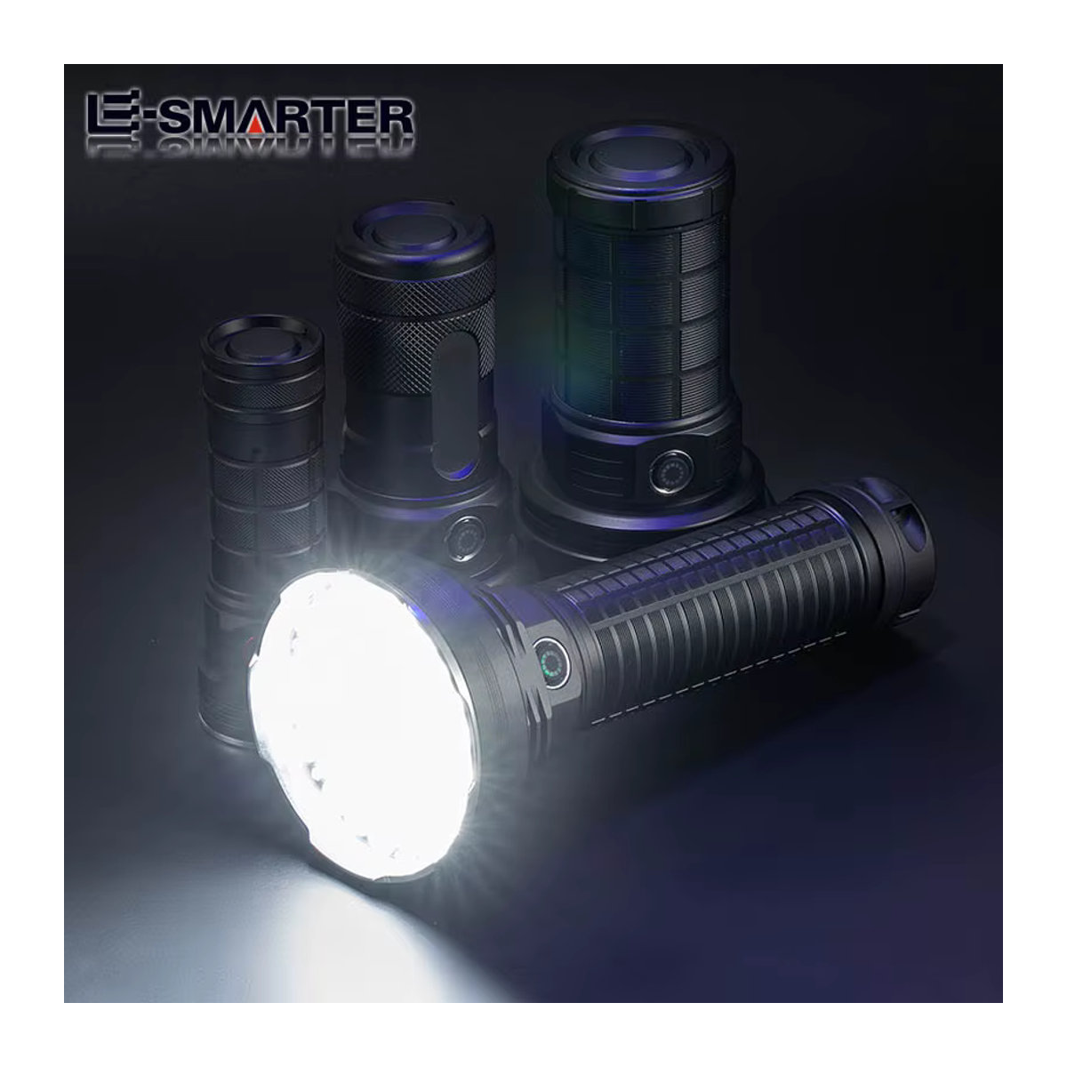 ESMARTER Hochleistungs-LED-Taschenlampe mit großer Reichweite und integriertem Akku via Typ-C für Camping und Angeln - Bild 2