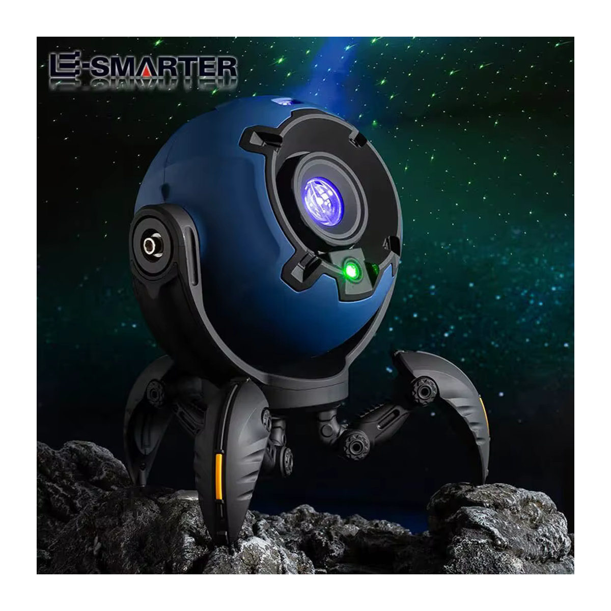 ESMARTER Laser Lampe Dynamischer Sternenlicht Projektor in Blau für Kinder und Schlafzimmer als Galaxie Nachtlicht und Dekoration - Bild 2