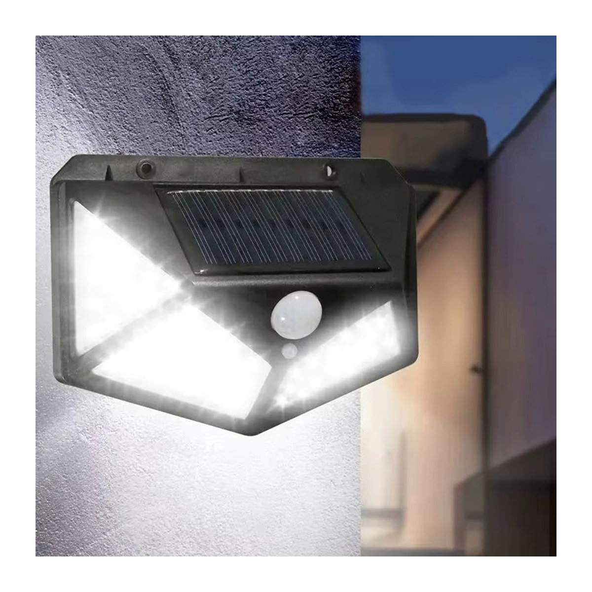 ESMARTER LED Außenstrahler Schwarz mit Bewegungssensor und Solarbetrieb - Bild 3