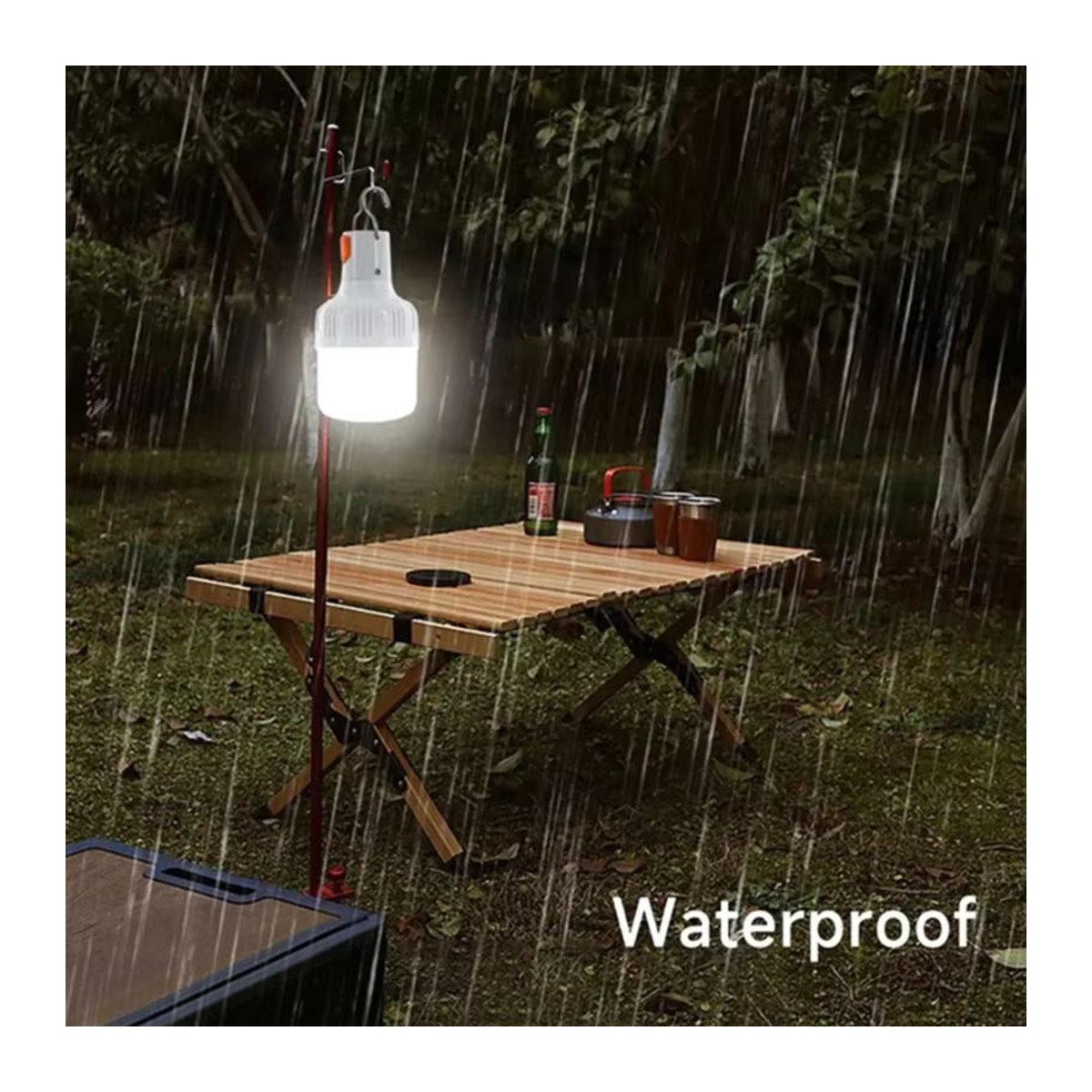 ESMARTER LED Camping Laterne LT014 mit 60W, USB aufladbar, tragbare Outdoor-Notfalllampe mit Haken - Bild 3