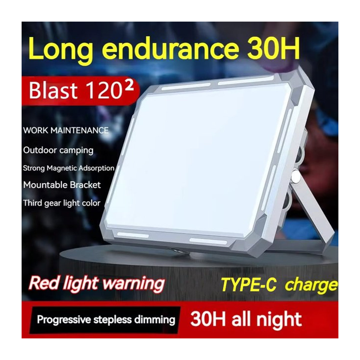 ESMARTER LED Camping Zelt Licht Wiederaufladbarer High Power Suchscheinwerfer Wasserdichte Tragbare Outdoor Notbeleuchtung - Bild 1