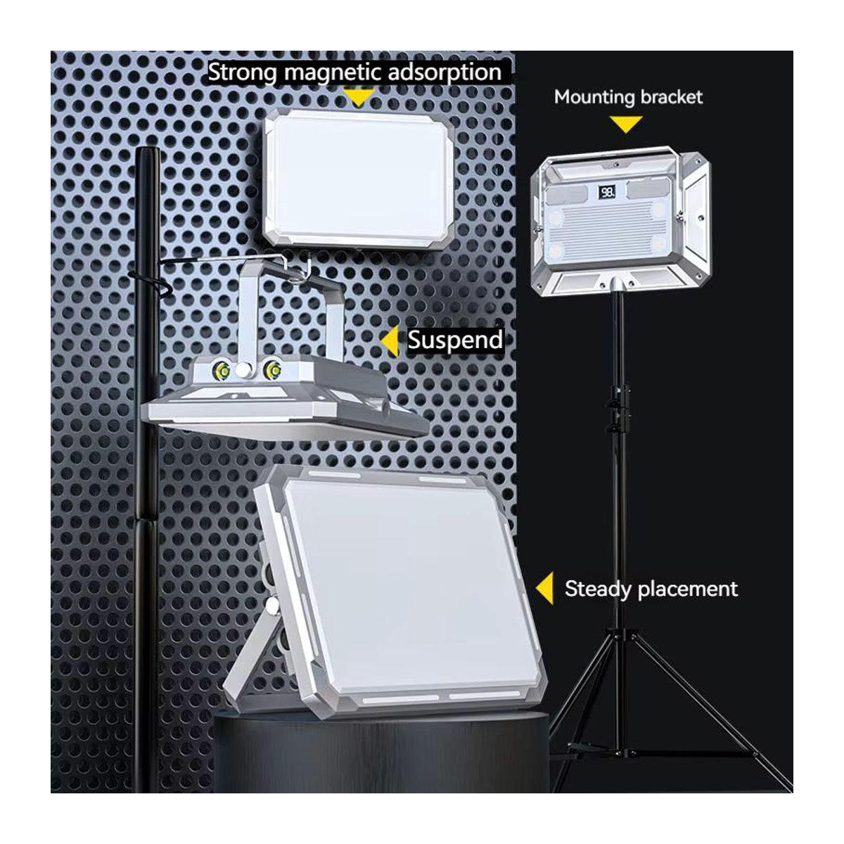 ESMARTER LED Camping Zelt Licht wiederaufladbarer High Power Suchscheinwerfer wasserdichte tragbare Outdoor Notbeleuchtung - Bild 4