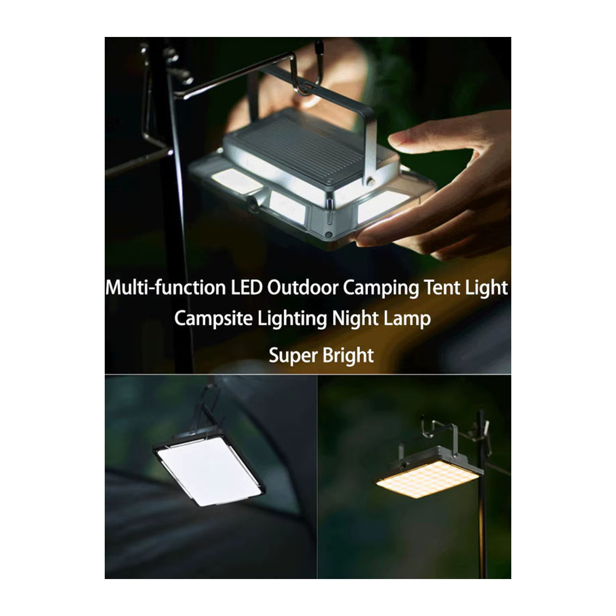 ESMARTER LED Camping Zelt Licht wiederaufladbarer High Power Suchscheinwerfer wasserdichte tragbare Outdoor Notbeleuchtung - Bild 7