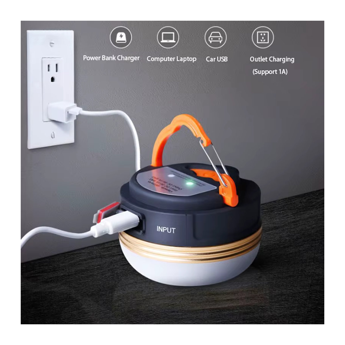 ESMARTER LED-Laterne tragbares Campinglicht mit 3 Beleuchtungsmodi und Magnet für Outdoor und Notfälle - Bild 3