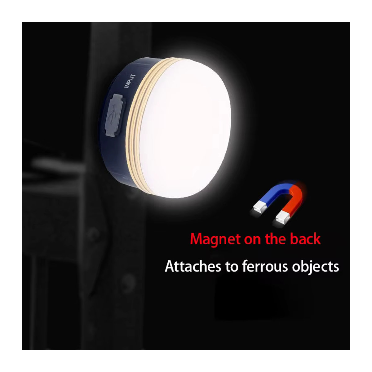 ESMARTER LED-Laterne tragbares Campinglicht mit 3 Beleuchtungsmodi und Magnet für Outdoor und Notfälle - Bild 4