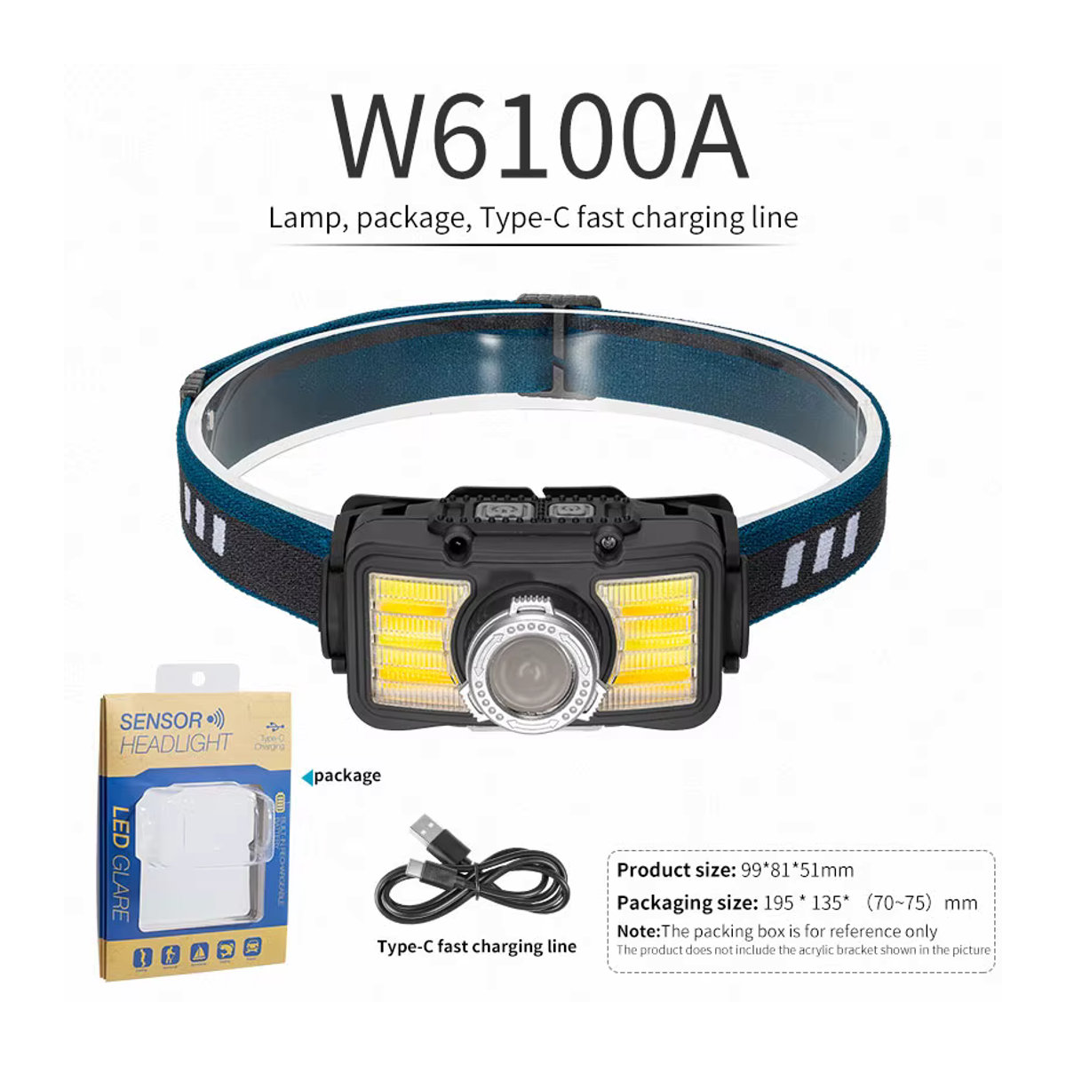 ESMARTER LED-Mini-Scheinwerfer mit USB-Anschluss und Weißlicht für Camping und Jagd - Bild 3