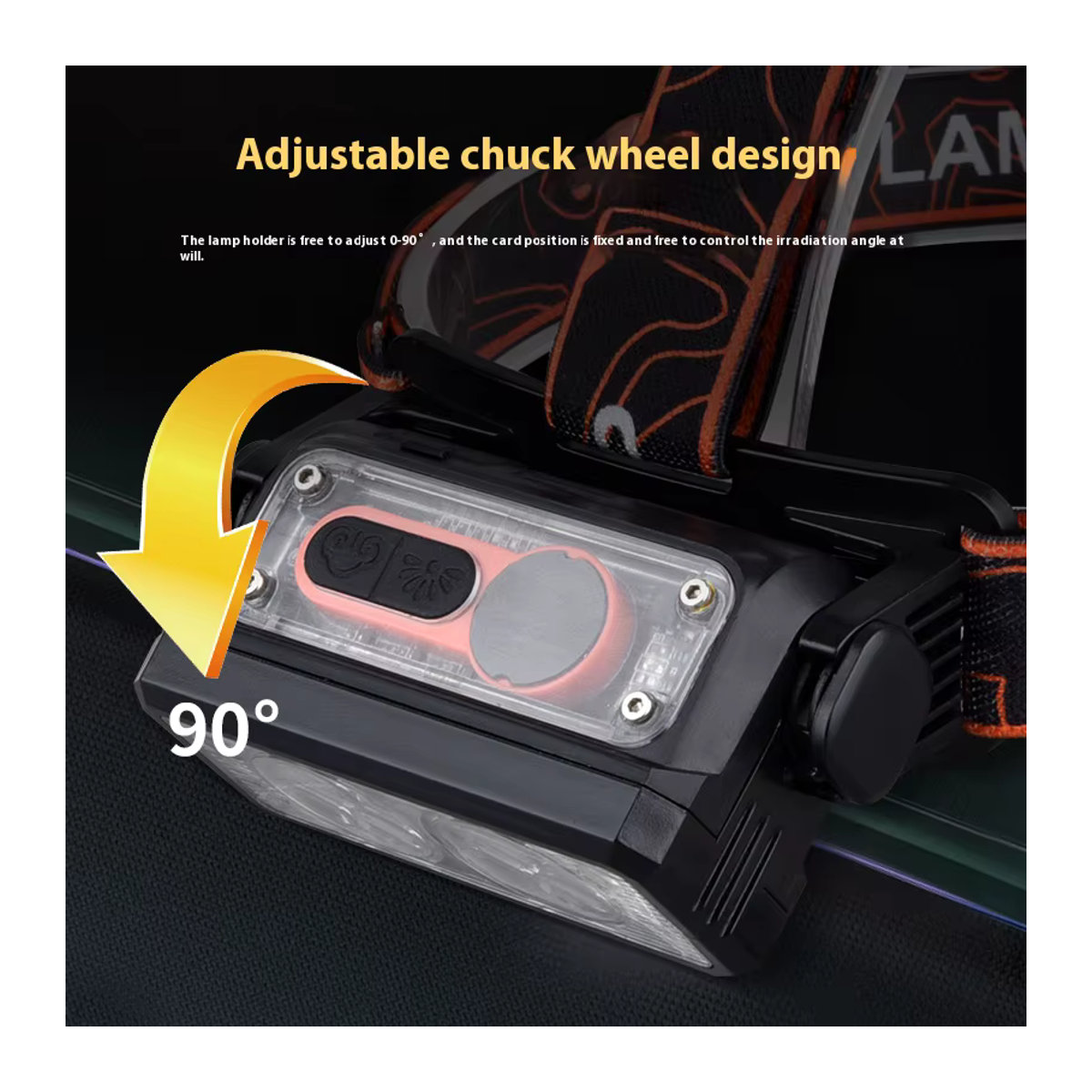 ESMARTER LED-Scheinwerfer Typ C wasserdichte wiederaufladbare Stirnlampe für Camping und Angeln - Bild 2