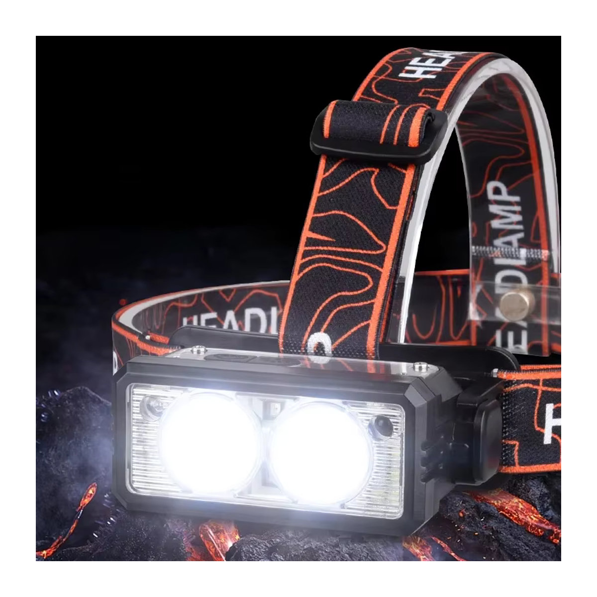 ESMARTER LED-Scheinwerfer Typ C wasserdichte wiederaufladbare Stirnlampe für Camping und Angeln - Bild 5