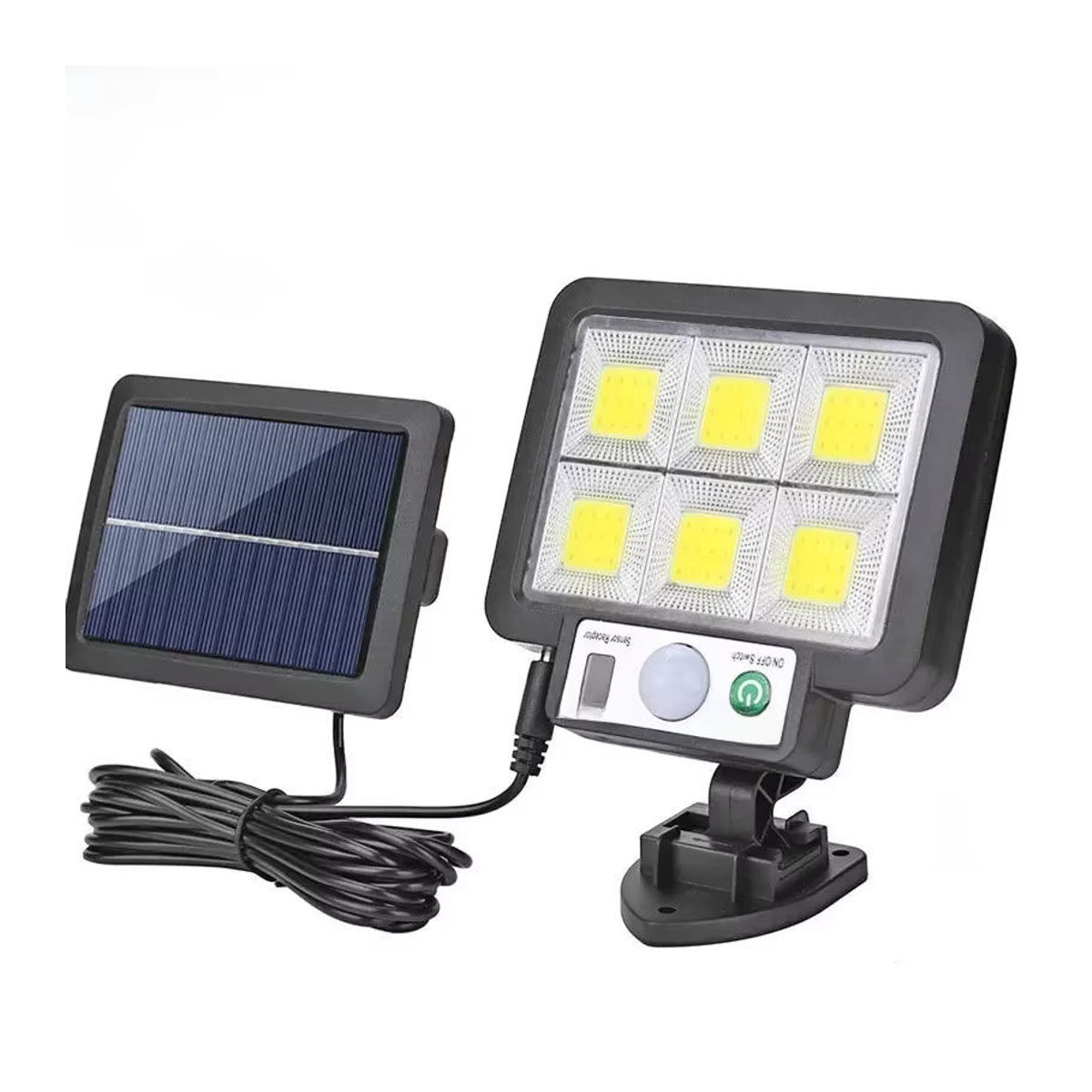 ESMARTER LED Solar Split Wandleuchte Schwarz mit Motion Sensor und 3 Modi wasserdicht für Garten und Garage - Bild 7