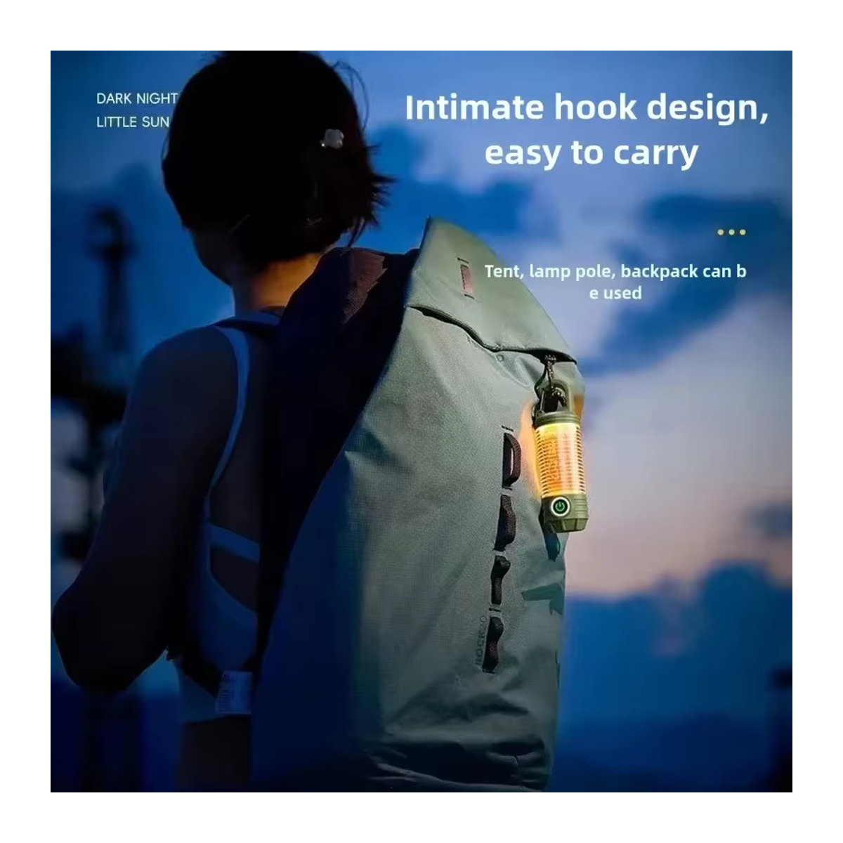 ESMARTER Multifunktionale Outdoor-LED-Campingleuchte, wiederaufladbare wasserdichte Taschenlampe und tragbares Nachtlicht für das Reisezelt - Bild 3