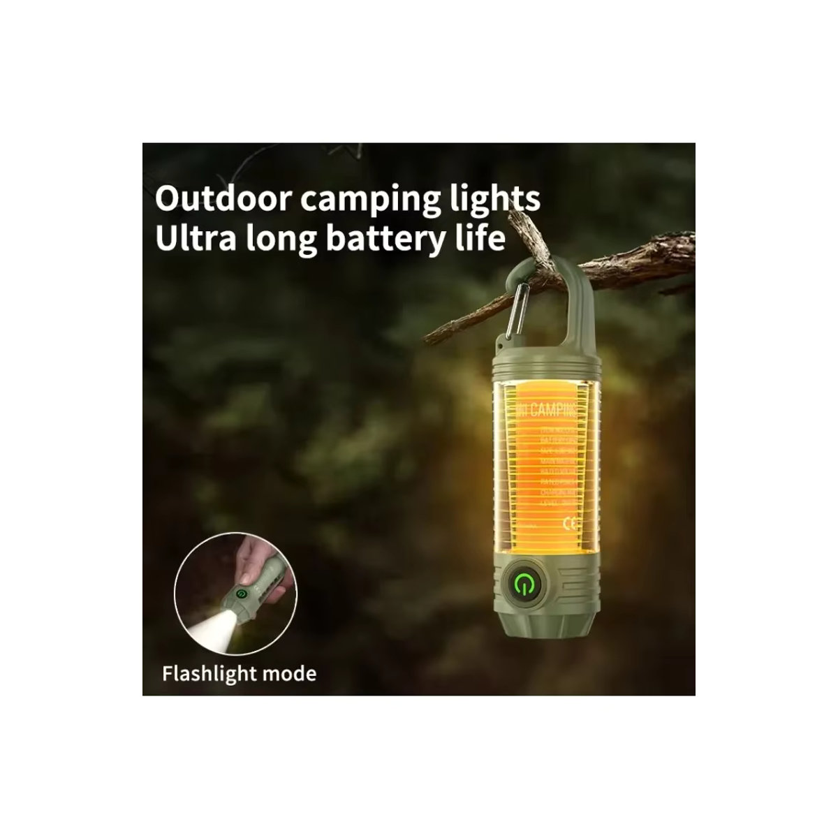 ESMARTER Multifunktionale Outdoor-LED-Campingleuchte, wiederaufladbare wasserdichte Taschenlampe und tragbares Nachtlicht für das Reisezelt - Bild 6
