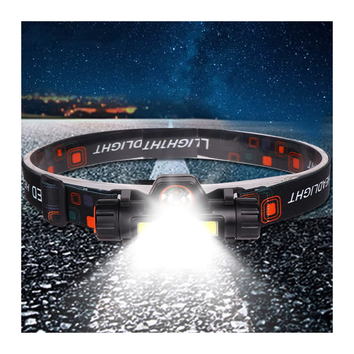 ESMARTER Q5 COB-LED-Scheinwerfer mit eingebautem 18650-Akku und stufenloser Dimmfunktion für Outdoor-Camping und Angeln - Bild 6