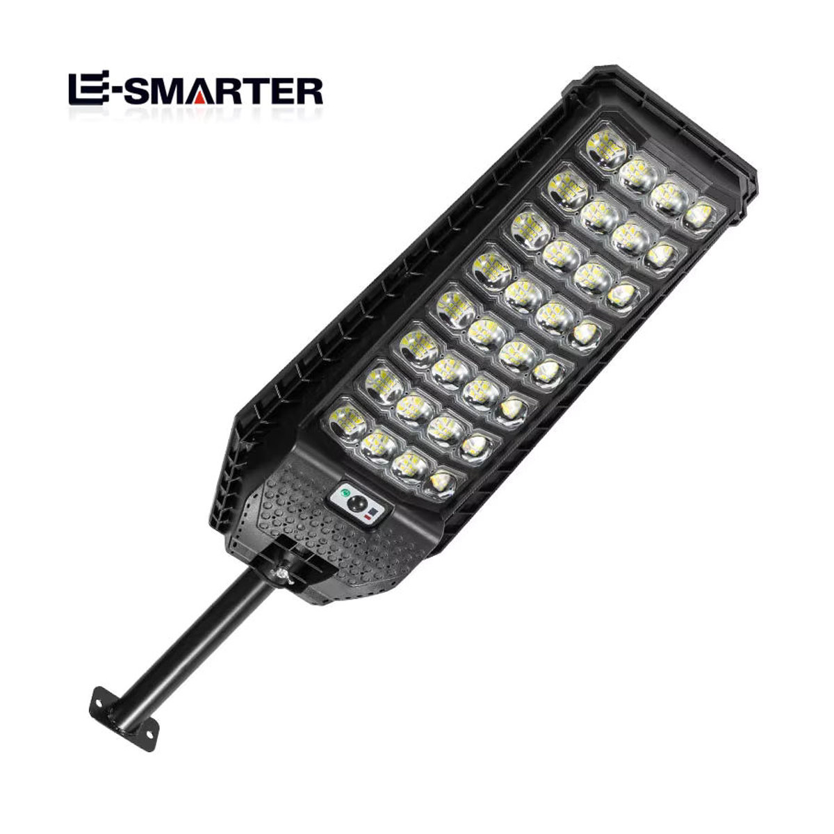 ESMARTER Solar LED Außenleuchte Schwarz mit Bewegungssensor und moderner Laternen-Optik für Garten und Hof - Bild 2