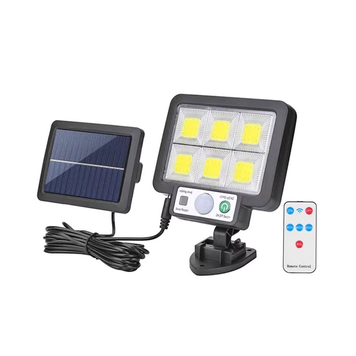 ESMARTER Solar LED Wandleuchte mit Bewegungsmelder und 3 Modi, wasserdicht, Schwarz - Bild 7