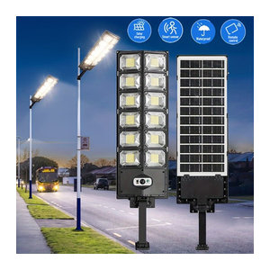 ESMARTER Solarleuchte LED Outdoor mit Bewegungsmelder und Motion Sensor, wasserdicht, Schwarz, Modern
