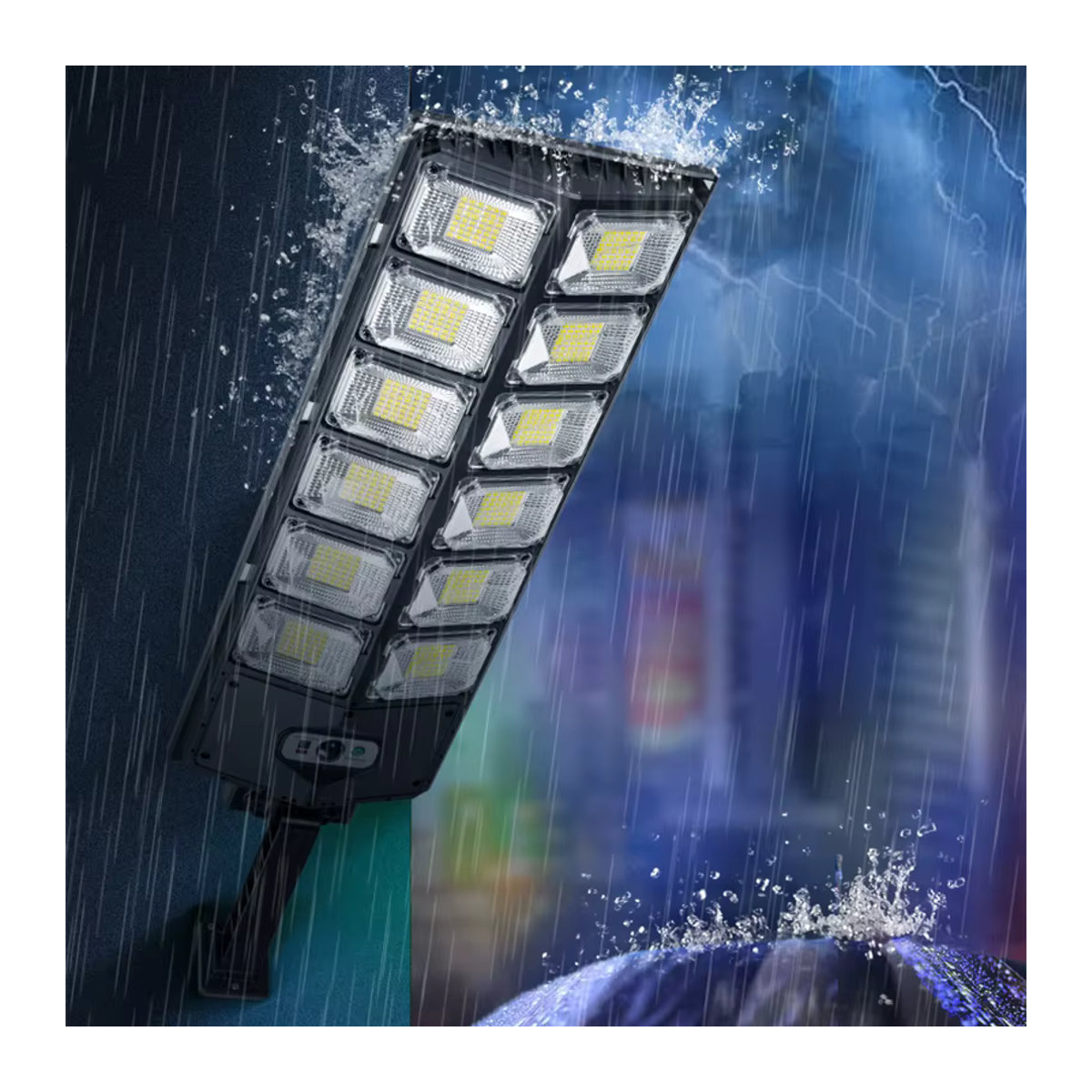 ESMARTER Solarleuchte LED Outdoor mit Bewegungsmelder und Motion Sensor, wasserdicht, Schwarz, Modern - Bild 2