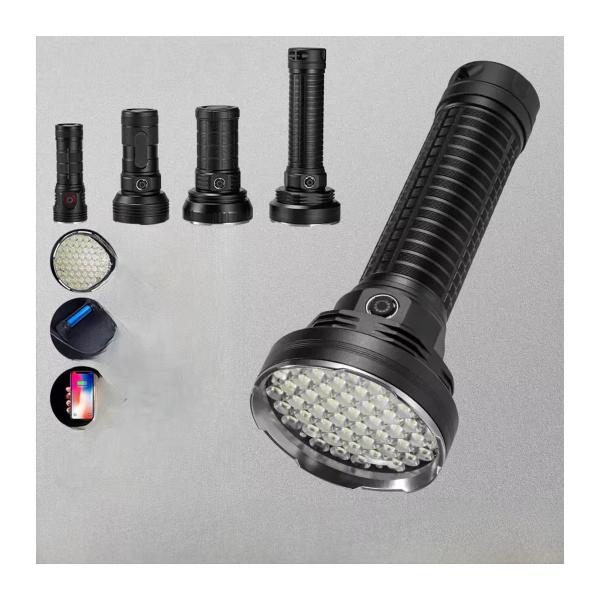 ESMARTER Taktische LED Taschenlampe Wiederaufladbar mit 7500lm für Camping, Angeln und Jagd - Bild 7