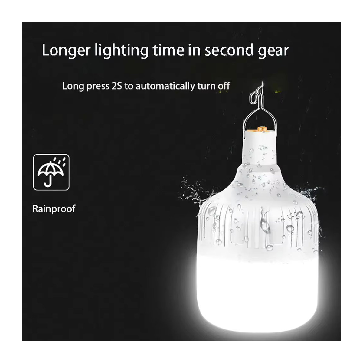 ESMARTER Tragbare LED Camping Laterne Wiederaufladbare Outdoor Beleuchtung für Zelt und Angeln - Bild 3