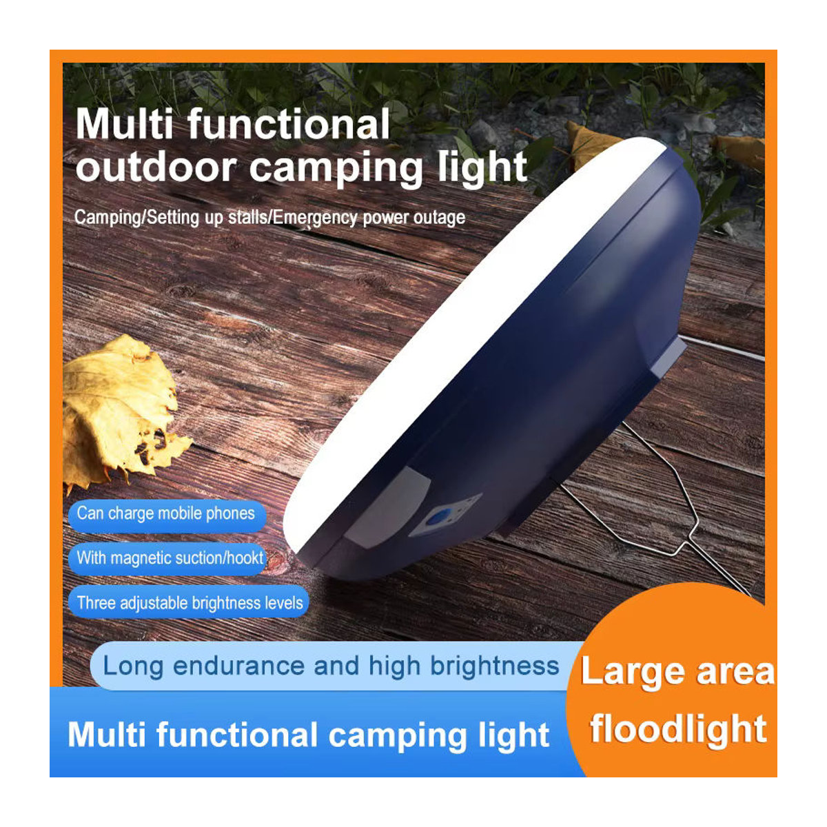ESMARTER Tragbare LED Camping Laterne Wiederaufladbare UFO Nachtlampe für Zelt und Outdoor - Bild 2