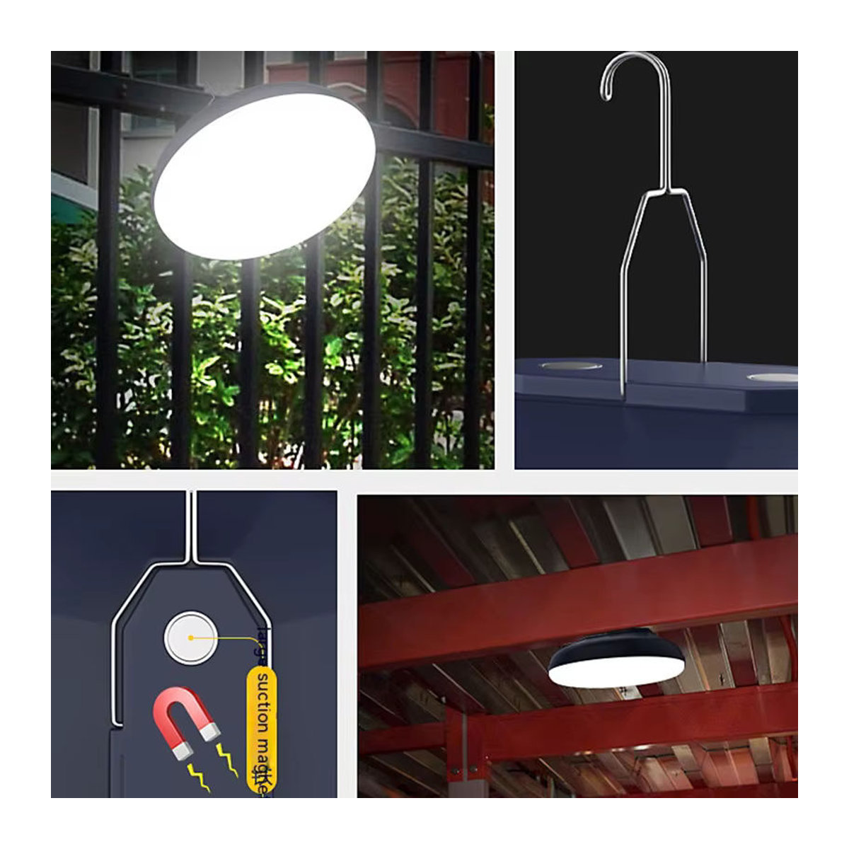 ESMARTER Tragbare LED Camping Laterne Wiederaufladbare UFO Nachtlampe für Zelt und Outdoor - Bild 5