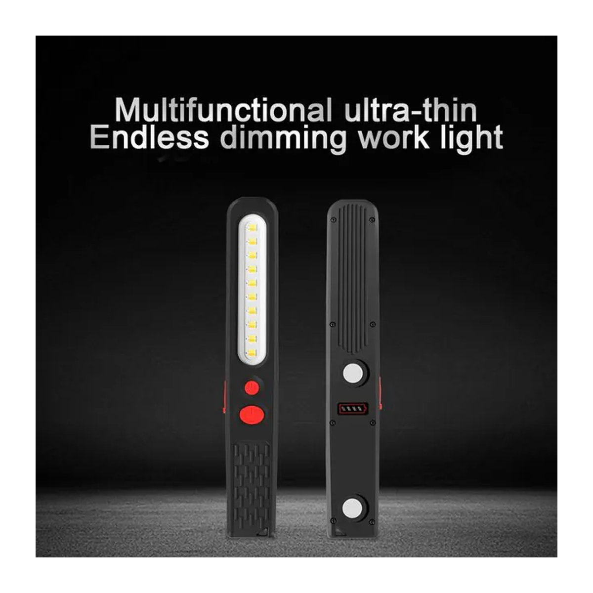 ESMARTER Tragbare LED-Laterne mit COB-Licht, magnetische USB-wiederaufladbare Taschenlampe und Penlight für Camping und Arbeit - Bild 1