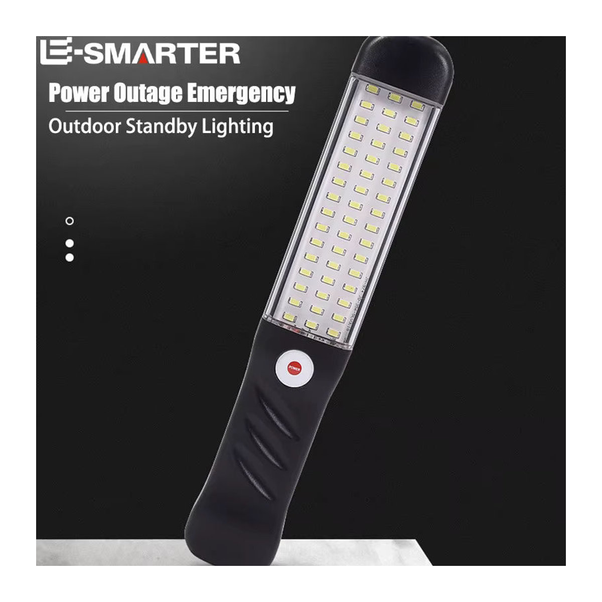 ESMARTER Tragbare LED Nachtlampe mit Magnet und 3 Beleuchtungsmodi, Wiederaufladbares Flutlicht für Auto-Reparatur, Camping und Notfälle - Bild 4