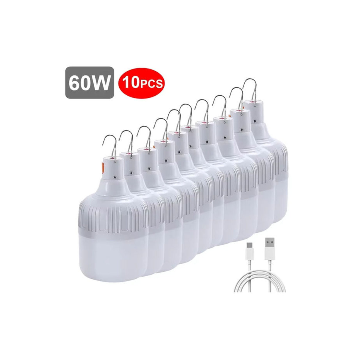 ESMARTER USB aufladbare LED Camping-Glühbirne als tragbare Notfallbeleuchtung und Taschenlampe für Outdoor und Picknick - Bild 6