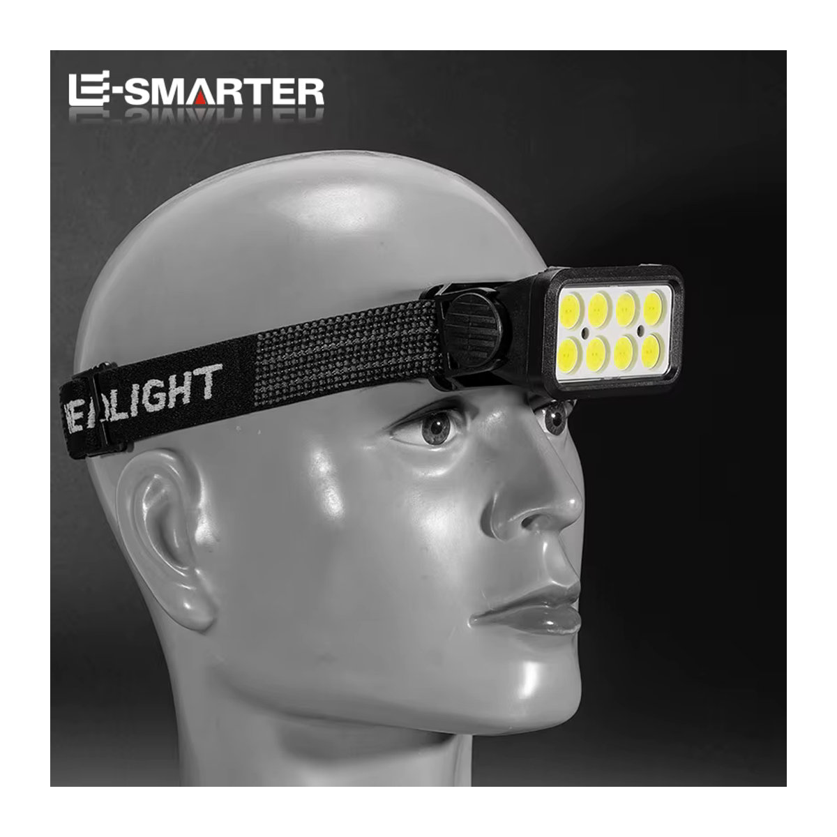 ESMARTER USB wiederaufladbarer LED-Scheinwerfer als tragbare Taschenlampe für Camping und Angeln - Bild 2