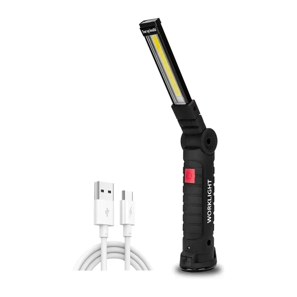 ESMARTER Wiederaufladbare Camping-LED-Taschenlampe mit Magnet und Haken, IP64 wasserdicht, 5 Beleuchtungsmodi - Bild 1