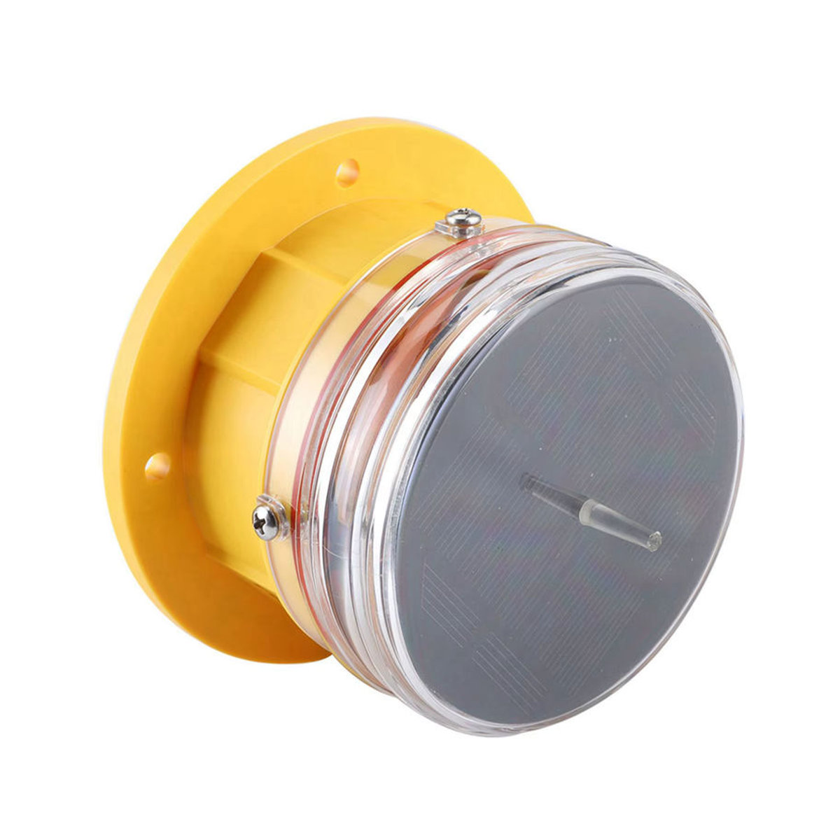 ESTINK Solarleuchte LED Seitenlicht IP68 wasserdicht Gelb mit 360 Grad Beleuchtung für Schiffe, Marine und Docks - Bild 2
