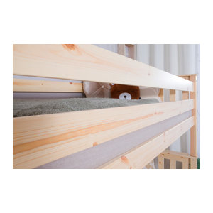 Etagenbett Sammy von TICAA aus Kiefer Massivholz in Natur, B/H/T: 200 x 160 x 90 cm