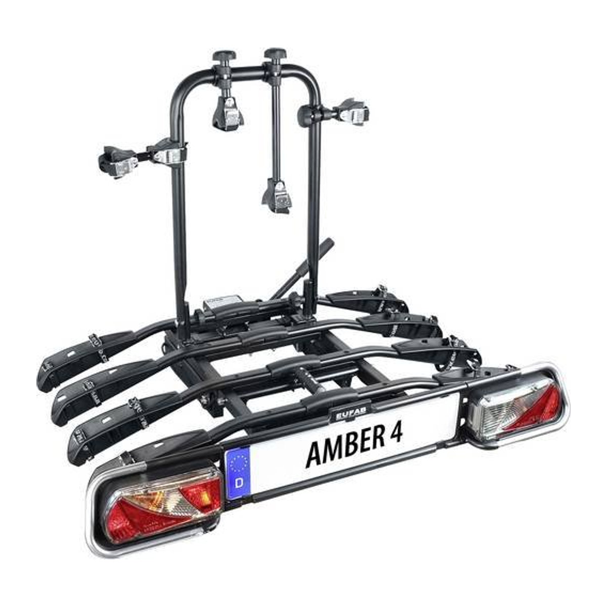Eufab Fahrradträger AMBER IV Heckträger für Anhängerkupplung für 4 Fahrräder B/H/T: 102 x 83 x 72 cm - Bild 1