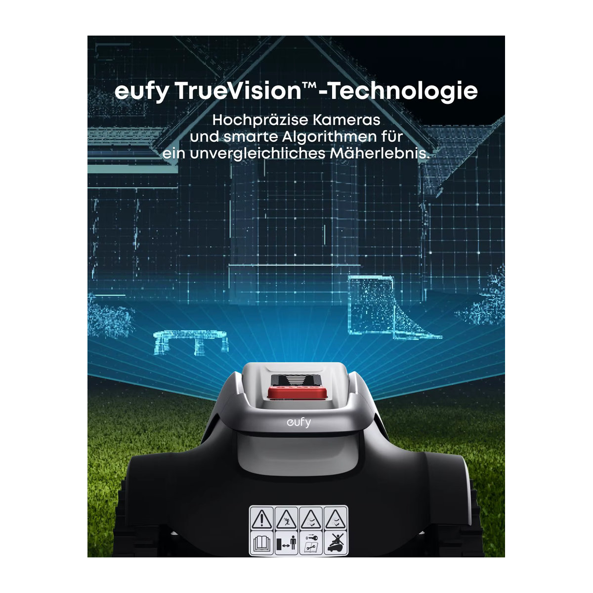 eufy Mähroboter E18 mit Smart-Navigation, Auto-Mapping und Hinderniserkennung - Bild 5