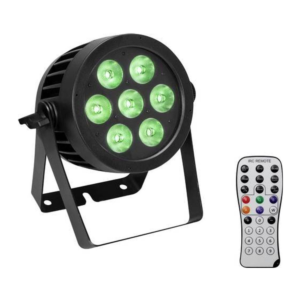Eurolite IP PAR LED-Effektstrahler Schwarz mit 7 x 8W LEDs und DMX-Steuerung - Bild 1