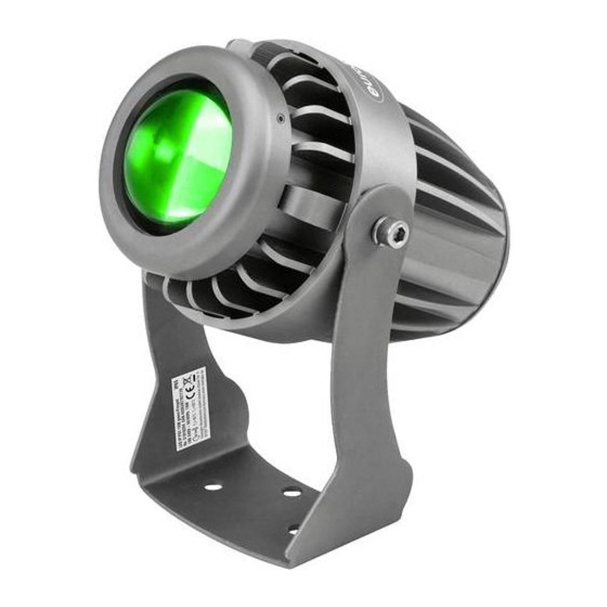 Eurolite LED Pinspot PST-10W Strahler Grün Schwarz IP65 - Bild 1