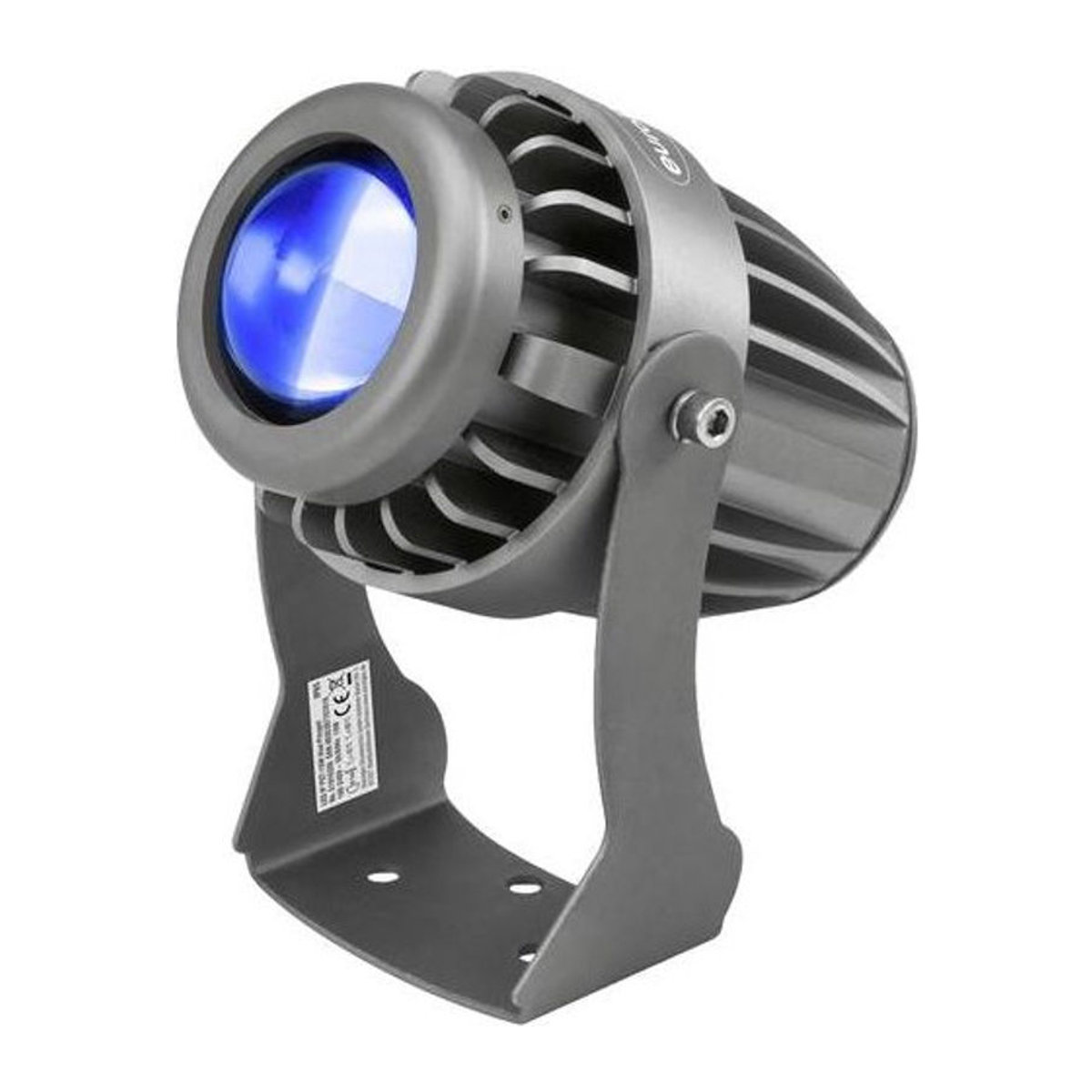 Eurolite LED Pinspot Strahler IP65 Blau Schwarz 10W aus Aluminium - Bild 1
