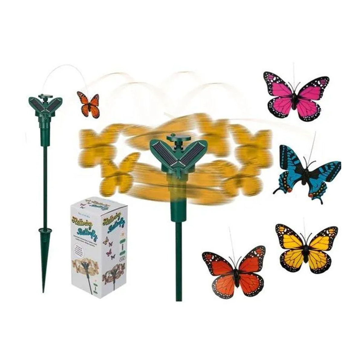 Eurowebbiz Solar Schmetterling als animierte Gartendekoration in verschiedenen Farben - Bild 2