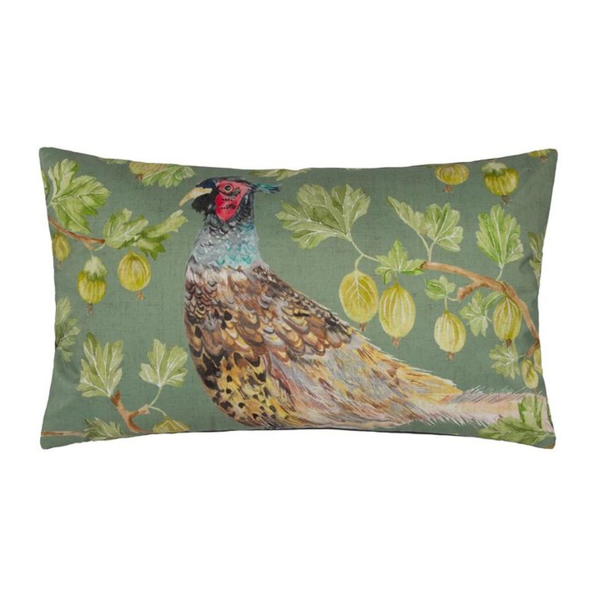 Evans Lichfield Grove Outdoor-Kissenbezug mit Blumenmuster in Grün, Rechteckig, Polyester - Bild 1