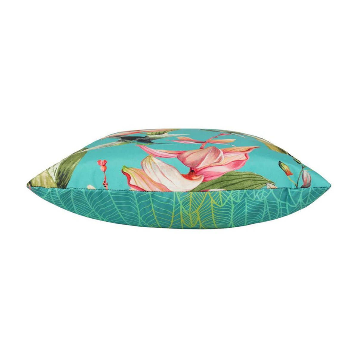 Evans Lichfield Outdoor Kissenbezug Kolibri Blumen Blau, B/T/H: 43 x 43 x 0 cm, Polyester - Bild 2