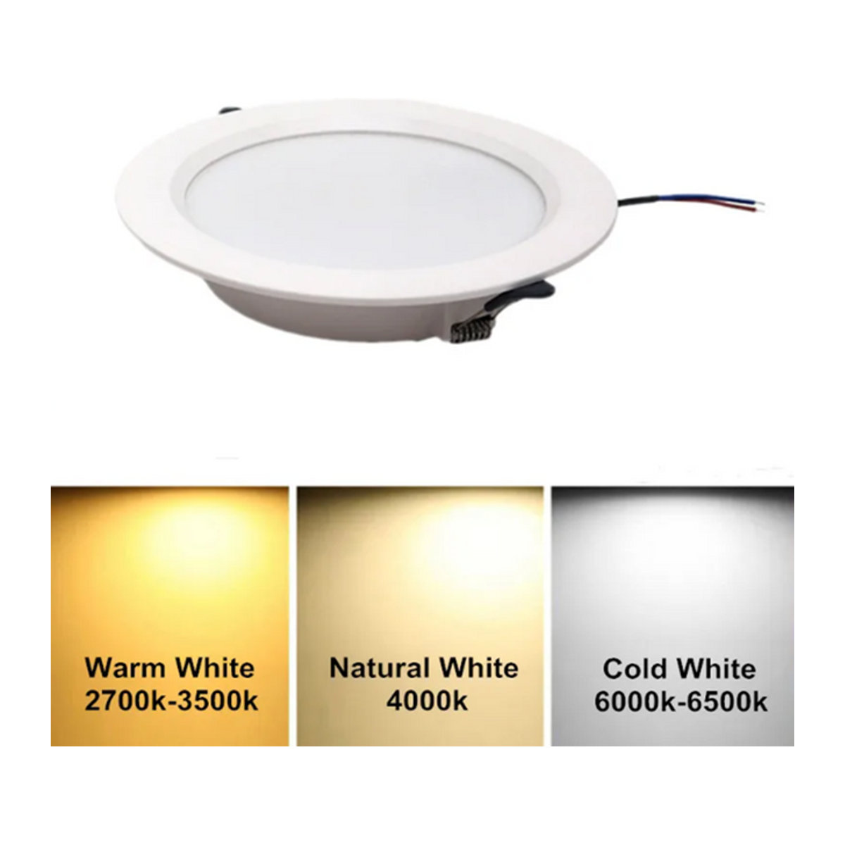 Evelobin LED Einbaustrahler Minimalistisch Weiß 24W - Bild 1