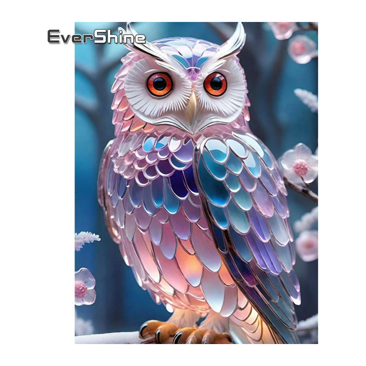 Ever shine 5D DIY Diamant Mosaik Eule Malerei mit runden Steinen in Mehrfarbig - Bild 1